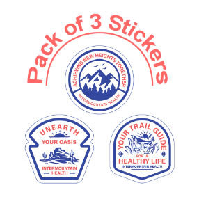 Custom Sticker PK Canyons /Peaks/Desert Landscape